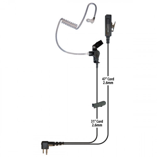 Extra Value Motorola CP040 DP1400 XT420 FBI-Style Earpiece with Microphone & PTT