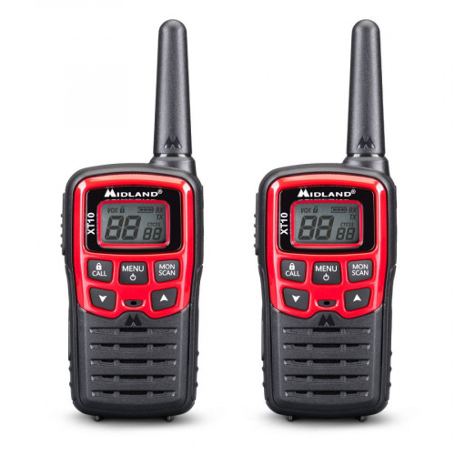 Midland XT10 Licence Free Two Way Radio Twin Pack
