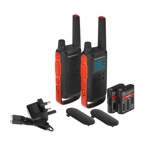 Motorola Talkabout T82 Twin Pack With Batteries & UK Charger