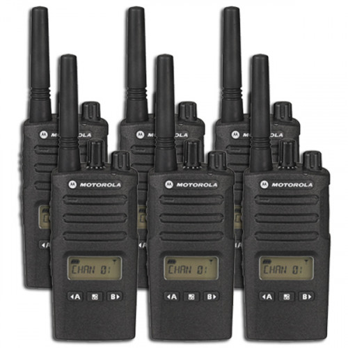 Motorola XT460 Licence Free Two Way Radio Six Pack Bundle for team communications