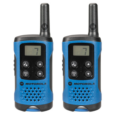 Motorola TLKR T41 Blue Walkie Talkie Radio Twin Pack