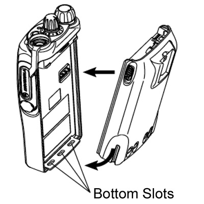 GP340 Battery Slots