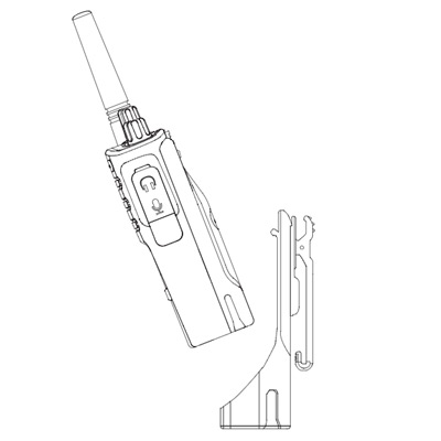 Motorola XT420 Holster Diagram